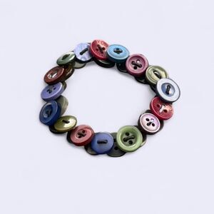 Handmade Upcycled Button Bracelet